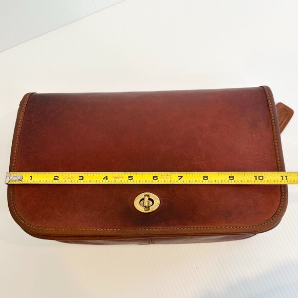 Vintage COACH Convertible Clutch Bag New York City British Tan 70/80s - Picture 8 of 16